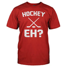 Load image into Gallery viewer, Hockey, Eh? - T Shirt - men_red_ba587e64-156e-4b00-816b-dfe5f3ddff1e