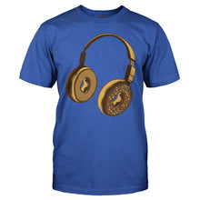 Load image into Gallery viewer, Donut Headphones - T Shirt - men_royal