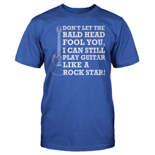 Load image into Gallery viewer, Don't Let The Bald Head Fool You - Guitar - T Shirt - men_royal_17c1c5e4-86f1-4d76-a1b3-f51614df0f41