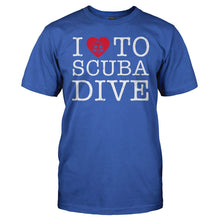 Load image into Gallery viewer, I Love To Scuba Dive - T Shirt - men_royal_19cec786-c0e8-44bb-abc1-25f6a0acaa2c