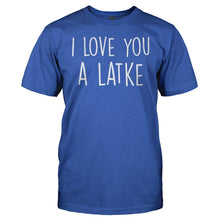 Load image into Gallery viewer, I Love You A Latke - T Shirt - men_royal_2223b55c-aa64-4fd2-acde-af0fd4d85d3a