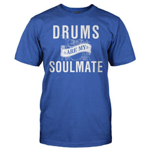 Load image into Gallery viewer, Drums Are My Soulmate - T Shirt - men_royal_30e8973b-7224-44ac-96f4-087c7d4fdbbc
