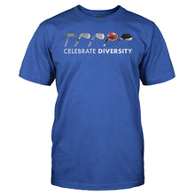 Load image into Gallery viewer, Celebrate Diversity - Golf Clubs - T Shirt - men_royal_5de0ba04-365e-4d18-accf-8525ab9814a9