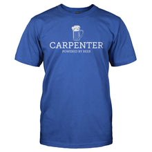Load image into Gallery viewer, Carpenter - Powered By Beer - T Shirt - men_royal_6de28f4f-6c15-4f70-8c4b-d55970a13ea0