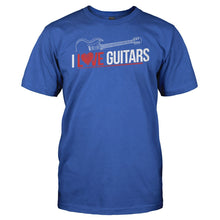 Load image into Gallery viewer, I Love Guitars - T Shirt - men_royal_6e646698-3a0b-4519-8caa-5101f315900d