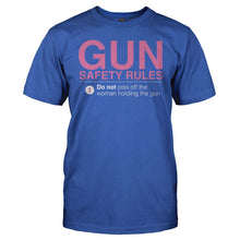 Load image into Gallery viewer, Gun Safety Rules - T Shirt - men_royal_aa400295-0620-4ea6-b5e0-a41544b42be1