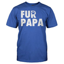 Load image into Gallery viewer, Fur Papa - T Shirt - men_royal_b616caad-9a6a-47cf-b1c7-4758ca849827