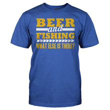 Load image into Gallery viewer, Beer &amp; Fishing. What Else Is There? - T Shirt - men_royal_b9bb9f3e-57bc-4f8d-ba2e-60009d6e9893