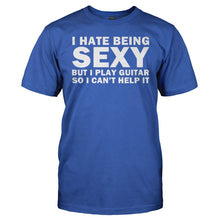 Load image into Gallery viewer, I Hate Being Sexy But I Play Guitar - T Shirt - men_royal_bc632db5-c840-4964-95e1-d4d7b9928e2e