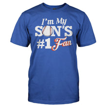 Load image into Gallery viewer, I'm My Son's #1 Fan - Baseball - T Shirt - men_royal_dbd97ca6-b1a1-43be-a6a5-4296df5ef319