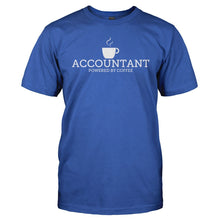 Load image into Gallery viewer, Accountant - Powered By Coffee - T Shirt - men_royal_e4afbc78-68d2-4efe-b866-47179a42468d