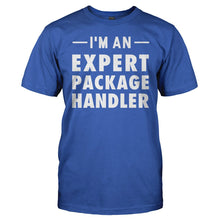 Load image into Gallery viewer, I'm An Expert Package Handler - T Shirt - men_royalblue