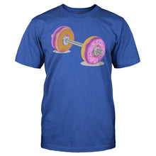 Load image into Gallery viewer, Donut Barbell - T Shirt - men_royalblue_2f6f0f4b-45dd-4585-a19f-399f35ed8cbd
