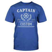 Load image into Gallery viewer, Captain (Custom) - Personalized - T Shirt - men_royalblue_5fe6ac2d-af38-401d-8df3-d41abfeb864a