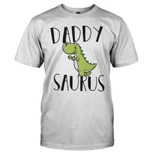 Load image into Gallery viewer, Daddysaurus - T Shirt - men_white_5dad2d4d-f1be-4916-8afc-8404042139a5