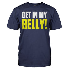Load image into Gallery viewer, Get In My Belly! - T Shirt - navyGET_IN_MY_BELLY_-_men_-_navy