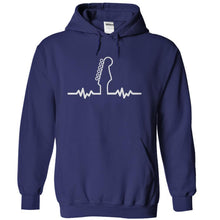 Load image into Gallery viewer, Electric Guitar Heartbeat - T Shirt - navyblue_069744e2-5e58-469c-a35b-339a6c25d875