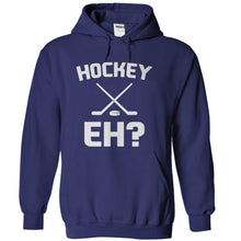 Load image into Gallery viewer, Hockey, Eh? - T Shirt - navyblue_13e0a073-fb79-4f1a-85d3-570274ba53fc