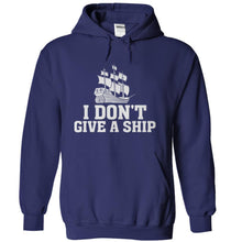 Load image into Gallery viewer, I Don't Give A Ship - T Shirt - navyblue_16e0932d-c5e4-4118-86a9-6977936a2896