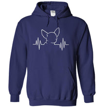 Load image into Gallery viewer, Chihuahua Heartbeat - T Shirt - navyblue_1a2e4d3f-8abb-4b82-bf10-e66a0a5e3d8e