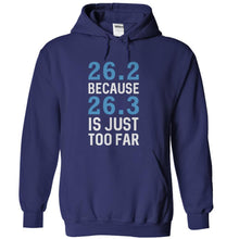 Load image into Gallery viewer, 26.2 Because 26.3 Is Just Too Far - T Shirt - navyblue_216afede-5acb-4478-aac9-fb05498b9476