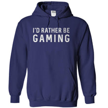 Load image into Gallery viewer, I'd Rather Be Gaming - T Shirt - navyblue_2da990c5-1c4a-43fa-9d55-adda1b3ac027