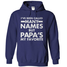 Load image into Gallery viewer, I've Been Called Many Names, But Papa's My Favorite - T Shirt - navyblue_3718e6ae-275a-472c-a07b-67f91d92046a