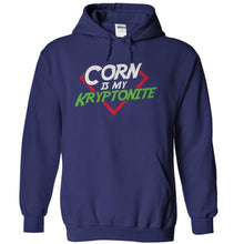 Load image into Gallery viewer, Corn Is My Kryptonite - T Shirt - navyblue_3a6e681d-1645-463a-8e79-63a2d16092be