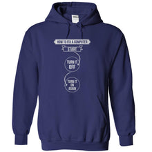 Load image into Gallery viewer, How To Fix A Computer - T Shirt - navyblue_3cbf3dbf-f3e1-4d2f-9b4c-c8586c3b4aeb