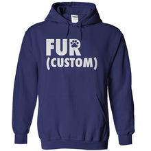 Load image into Gallery viewer, Fur (Custom) - Personalized - T Shirt - navyblue_44aecdba-5e74-442e-abd0-8b74ef1a5d9e