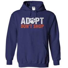 Load image into Gallery viewer, Adopt Don't Shop - T Shirt - navyblue_44fc814c-817f-4619-b5fa-bc1b7530b9d9