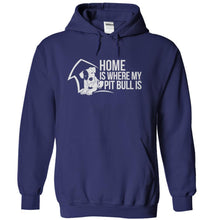 Load image into Gallery viewer, Home is Where My Pit Bull Is - T Shirt - navyblue_53edd7e4-3edc-4d73-b7c0-9bc3566b2006