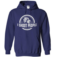 Load image into Gallery viewer, I Shoot People - T Shirt - navyblue_55d8a41d-0bb6-42c8-8f98-d5707a61092a