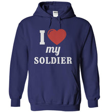 Load image into Gallery viewer, I Love My Soldier - T Shirt - navyblue_5d0f6b61-1b4e-4926-8dcb-104073060f92