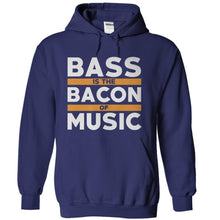 Load image into Gallery viewer, Bass Is The Bacon Of Music - T Shirt - navyblue_5dc6f367-c965-45dd-af8c-62544c14e03c