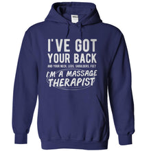 Load image into Gallery viewer, I've Got Your Back - I'm A Massage Therapist - T Shirt - navyblue_60e31413-a3db-4cec-bebe-72dd717b98ef