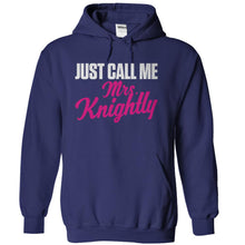 Load image into Gallery viewer, Just Call Me Mrs. Knightly - T Shirt - navyblue_614a4bb4-28d6-47fd-8fb7-b004896f1d14