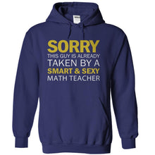 Load image into Gallery viewer, Guy Taken By Math Teacher - T Shirt - navyblue_6291b535-3e80-462f-8b7f-da413d7d32b8