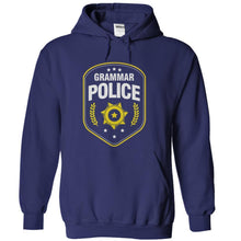 Load image into Gallery viewer, Grammar Police - T Shirt - navyblue_689d438e-897d-40df-b371-30a9f4f92bf7