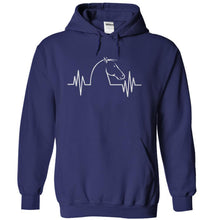 Load image into Gallery viewer, Horse Heartbeat - T Shirt - navyblue_7119842f-f6e3-4d82-b81c-9996be8c1d24