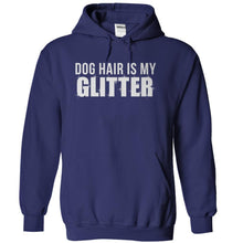 Load image into Gallery viewer, Dog Hair Is My Glitter - T Shirt - navyblue_7185ac23-1202-4100-afdf-f38e9745eb7e