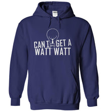 Load image into Gallery viewer, Can I Get A Watt Watt - T Shirt - navyblue_758304e8-f1af-4c86-ad5b-db79b56807a2