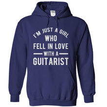 Load image into Gallery viewer, I'm Just A Girl Who Fell In Love With a Guitarist - T Shirt - navyblue_76efd045-60d1-4ed8-a343-94714029260b