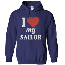 Load image into Gallery viewer, I Love My Sailor - T Shirt - navyblue_7908d5ad-d088-4e90-830c-f5d35ce41583