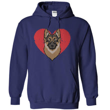 Load image into Gallery viewer, German Shepherd Love - T Shirt - navyblue_7bcf29a7-a8d5-49d2-8168-e1767ecffd0a