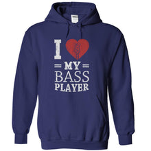 Load image into Gallery viewer, I Love My Bass Player - T Shirt - navyblue_7ceb462b-825a-4086-905d-d0d6e4526d09