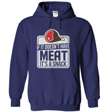 Load image into Gallery viewer, If It Doesn't Have Meat, It's a Snack - T Shirt - navyblue_7d6b5ed5-5326-4b71-b371-d62ccfcaaa18