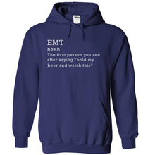 Load image into Gallery viewer, EMT - The First Person You See - T Shirt - navyblue_8471d458-0afb-48c9-8d51-1ef6da89a692