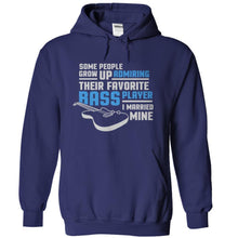 Load image into Gallery viewer, I Married My Favorite Bass Player - T Shirt - navyblue_86e1bde6-9a28-4805-9ff9-94dc5215a4dd