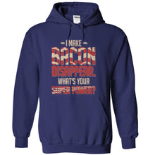 Load image into Gallery viewer, I Make Bacon Disappear - T Shirt - navyblue_8bacf5df-ddda-49fc-9892-35e92364def6